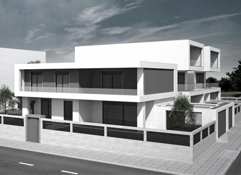8x130m² + 4x55m² Apartments + 1x230m² Residence Thermi